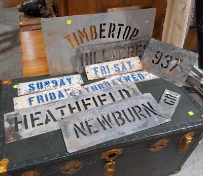 STENCILS AND SIGNS