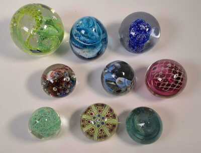 GLASS PAPERWEIGHTS