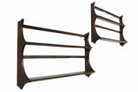 PAIR OF ERCOL WINDSOR PLATE RACKS