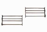 PAIR OF ERCOL WINDSOR PLATE RACKS - 2