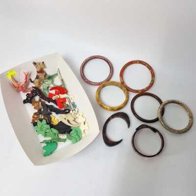 BROOCHES AND BANGLES