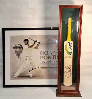 RICKY PONTING BAT & FRAME