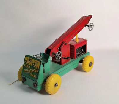 TELESCOPING CRANE TIN TOY