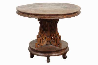 CHINESE PEDESTAL TABLE