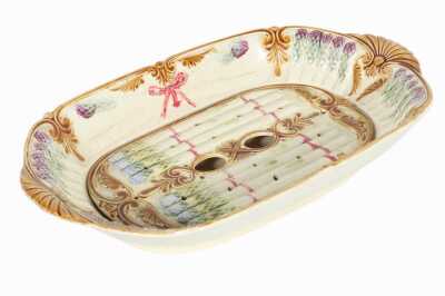 MAJOLICA ASPARAGUS SERVER