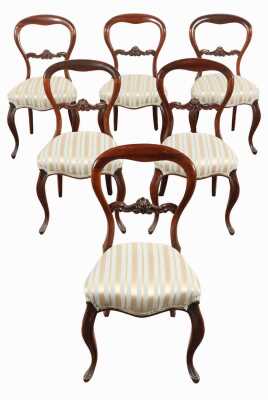 SET OF MAHOGANY DINING CHAIRS