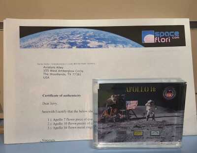 APOLLO 16 FLOWN FRAGMENTS: