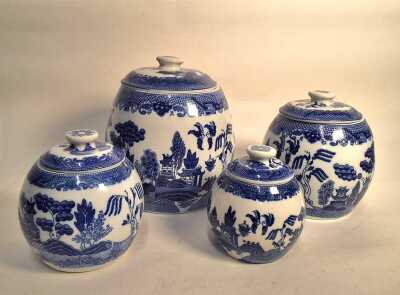 BLUE & WHITE CANISTERS