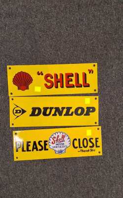 VINTAGE STYLE ENAMEL SIGNS