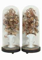 PAIR OF CENTREPIECE DISPLAY DOMES - 2