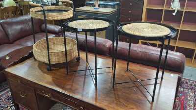 SIDE TABLES AND TROLLEY