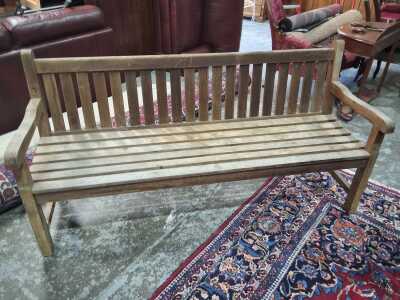 OUTDOOR BENCH AND TABLE