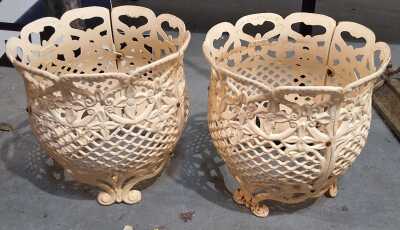 PAIR OF PLANTERS