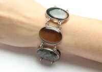 SILVER AGATE BRACELET - 2