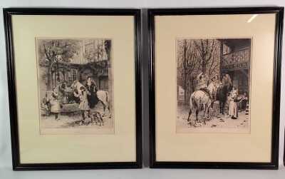 TWO ETCHINGS