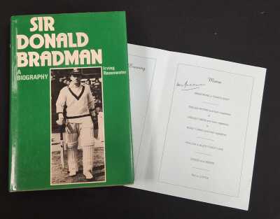 DON BRADMAN AUTOGRAPH