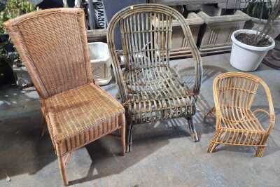 RATTAN CHAIR LOT
