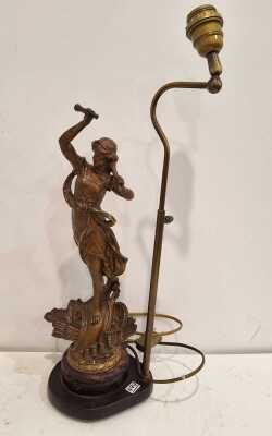 SPELTER LAMP