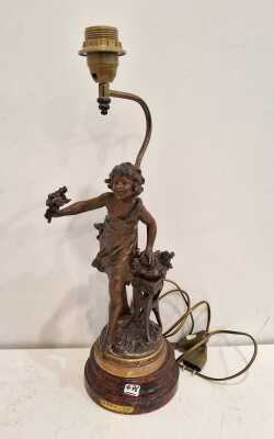 SPELTER LAMP