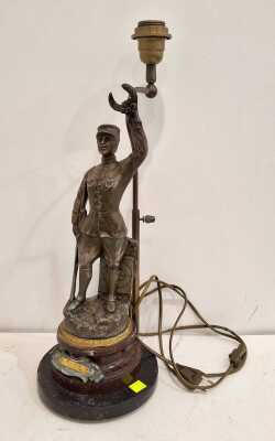 Spelter Lamp