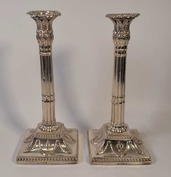 SILVER CANDLESTICKS