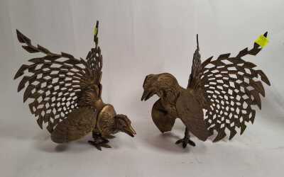 Brass Roosters