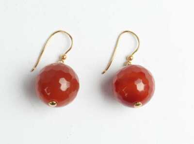 Gold & Agate Earrings