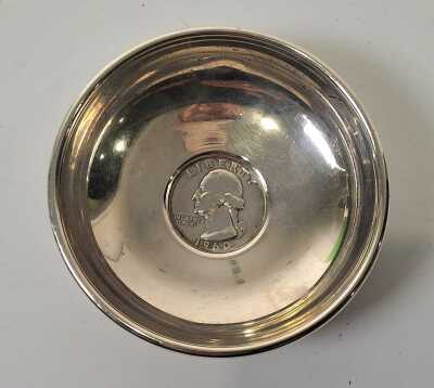 SILVER COIN DISH