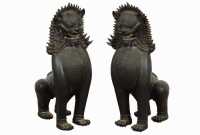 PAIR OF SINGHA GUARDIAN DOGS