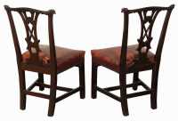 PAIR OF IRISH CHIPPENDALE CHAIRS - 3