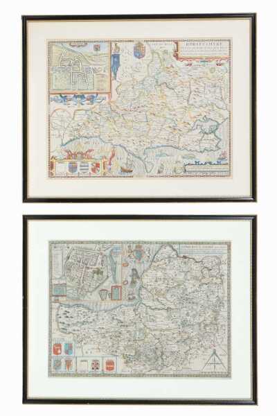 ENGRAVED MAPS OF DORSETSHYRE & SOMERSETSHIRE
