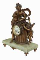 FIGURAL SPELTER CLOCK - 2