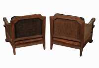 PAIR OF BERGERE ARMCHAIRS - 4