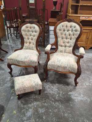 Grandfather And Grandmother Chair