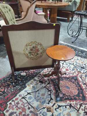 Firescreen And Table