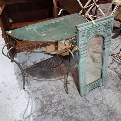 Console And Mirror