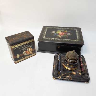 1366 · INK STAND AND BOXES