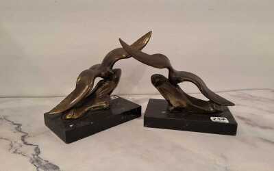 Spelter Bookends