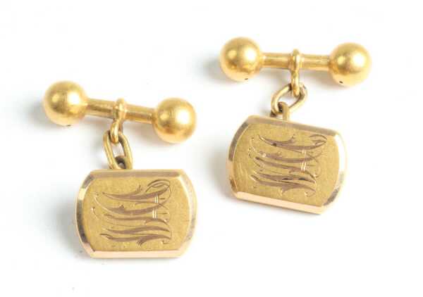 GOLD CUFFLINKS