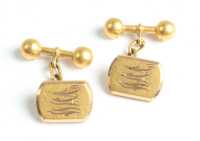 GOLD CUFFLINKS