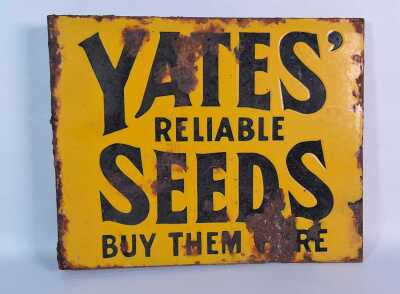 Enamel Sign
