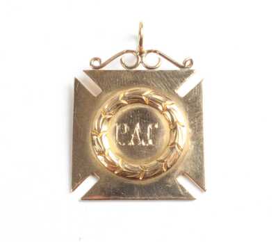 Gold Fob Medal