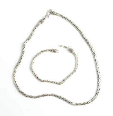 Silver Necklace Set