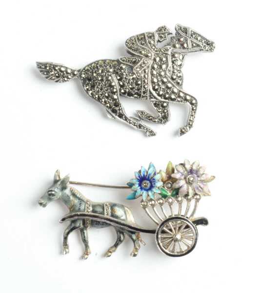 MARCASITE BROOCHES