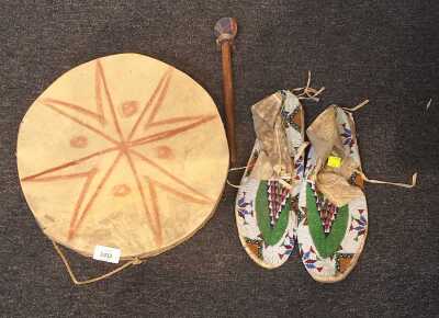 Beaded Shoes And Drum