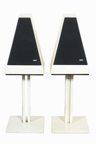 PAIR OF 120 CONCRETE SPEAKERS