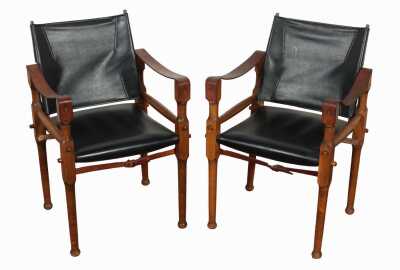74 · PAIR OF SAFARI CHAIRS