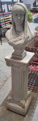 Bust On Plinth