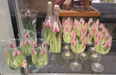 Floral Glassware