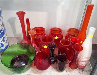 Red Glassware